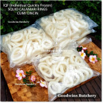Calamari SQUID RINGS cumi gelang IQF (Individual Quickly Frozen) price/pack 1kg